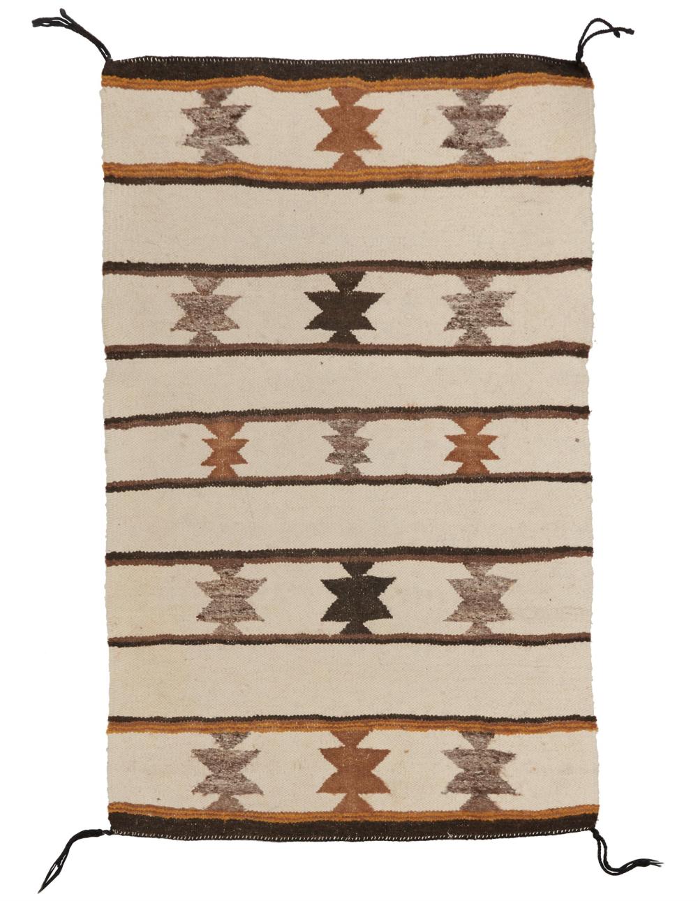 A NAVAJO BANDED DOUBLE SADDLE