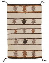 A NAVAJO BANDED DOUBLE SADDLE