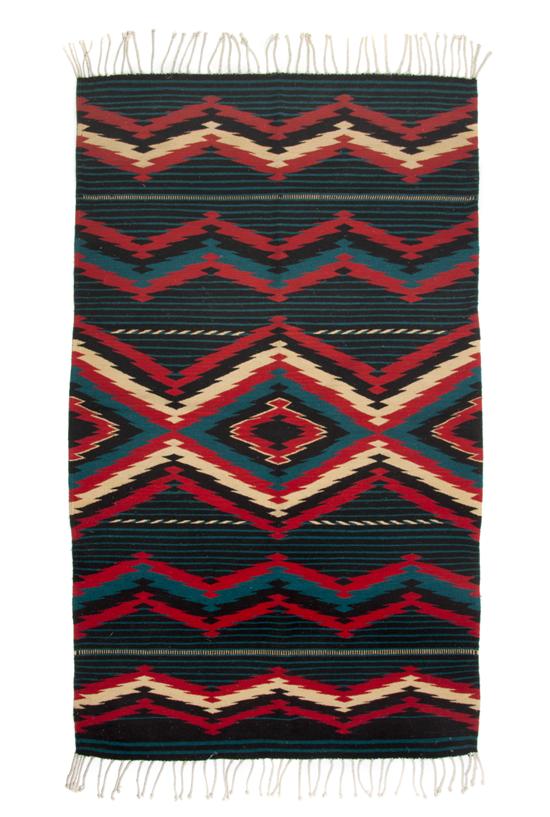 A Navajo Blanket having diamond