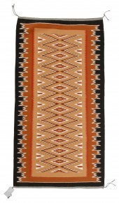 A NAVAJO BURNTWATER RUGA Navaj