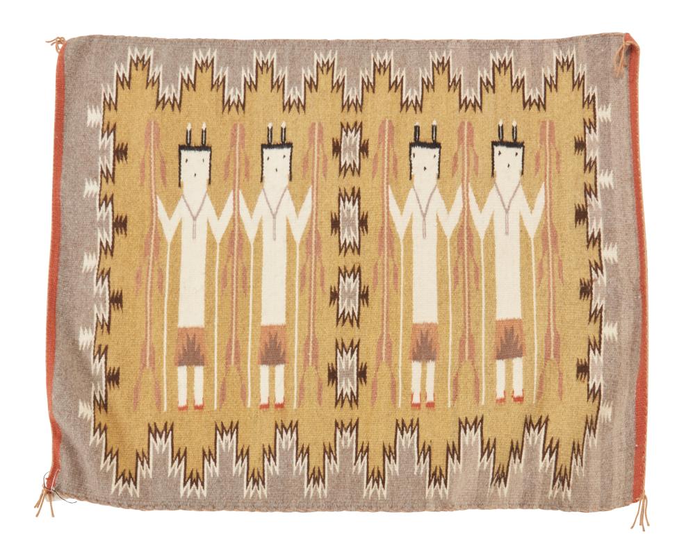 A NAVAJO BURNTWATER YEI TEXTILEA