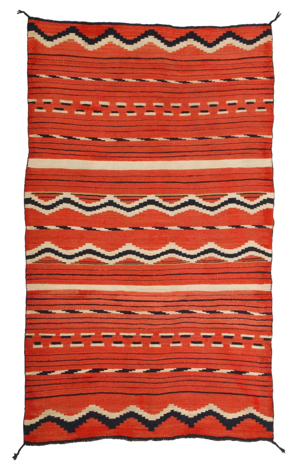 A NAVAJO CHILD'S WEARING BLANKETA