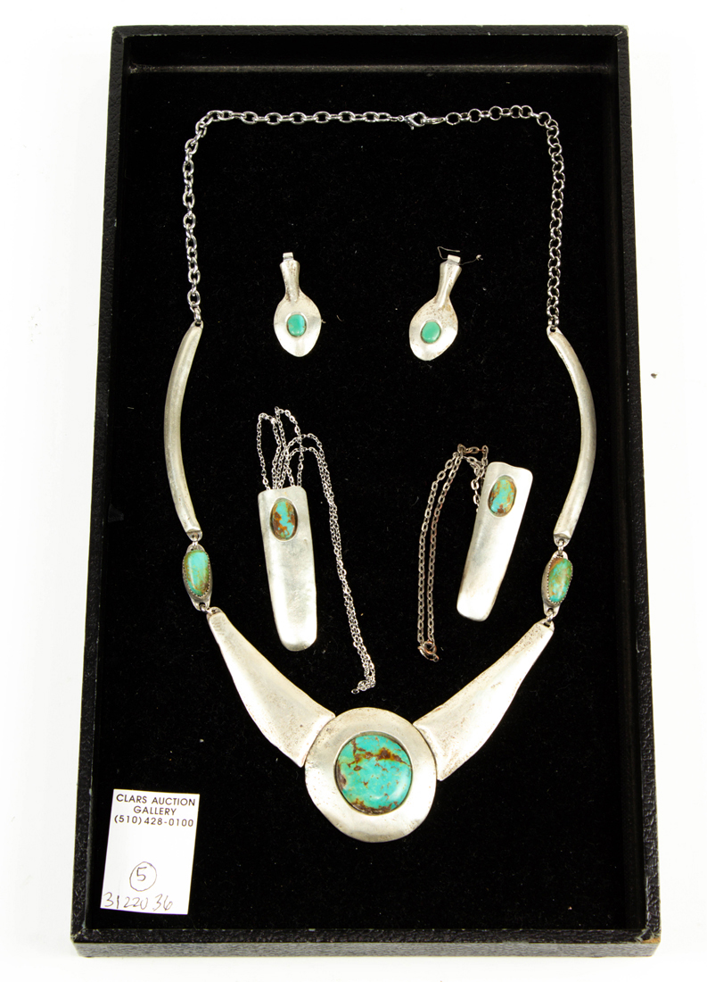A NAVAJO COWGIRL TURQUOISE AND