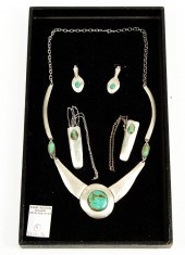 A NAVAJO COWGIRL TURQUOISE AND
