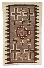 A NAVAJO CRYSTAL RUGA Navajo C