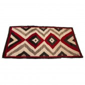 A NAVAJO "DIAMOND" BLANKET, EA
