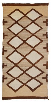 A NAVAJO DOUBLE SADDLE BLANKET