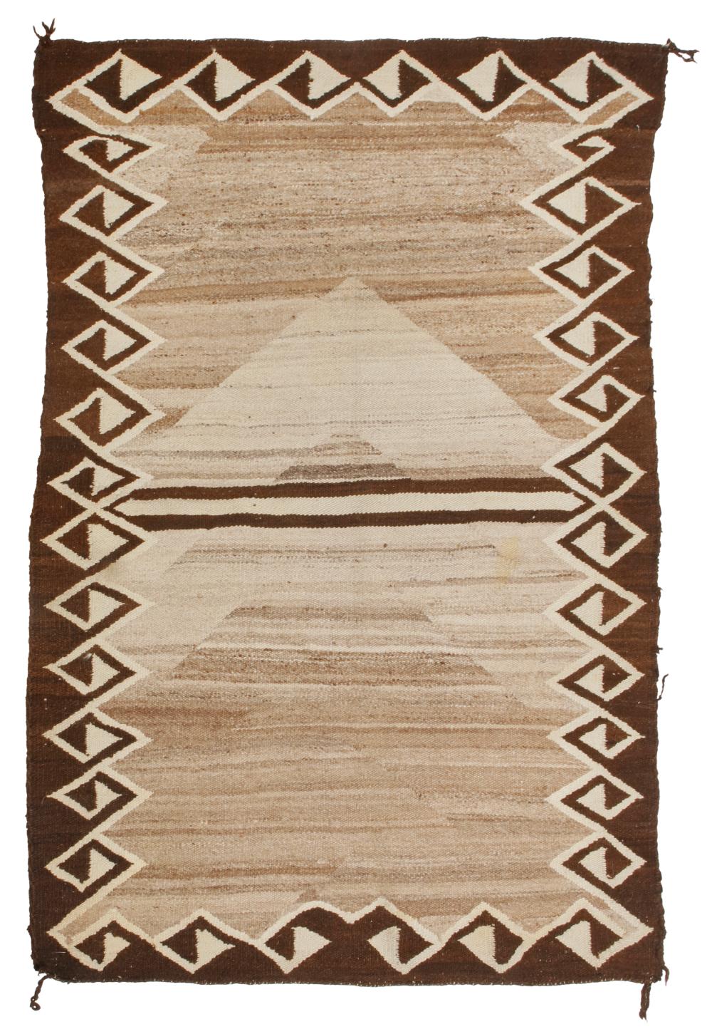 A NAVAJO DOUBLE SADDLE BLANKETA
