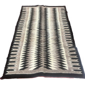 A NAVAJO EYE DAZZLER RUG<br>A