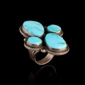 A NAVAJO MEN'S STERLING SILVER