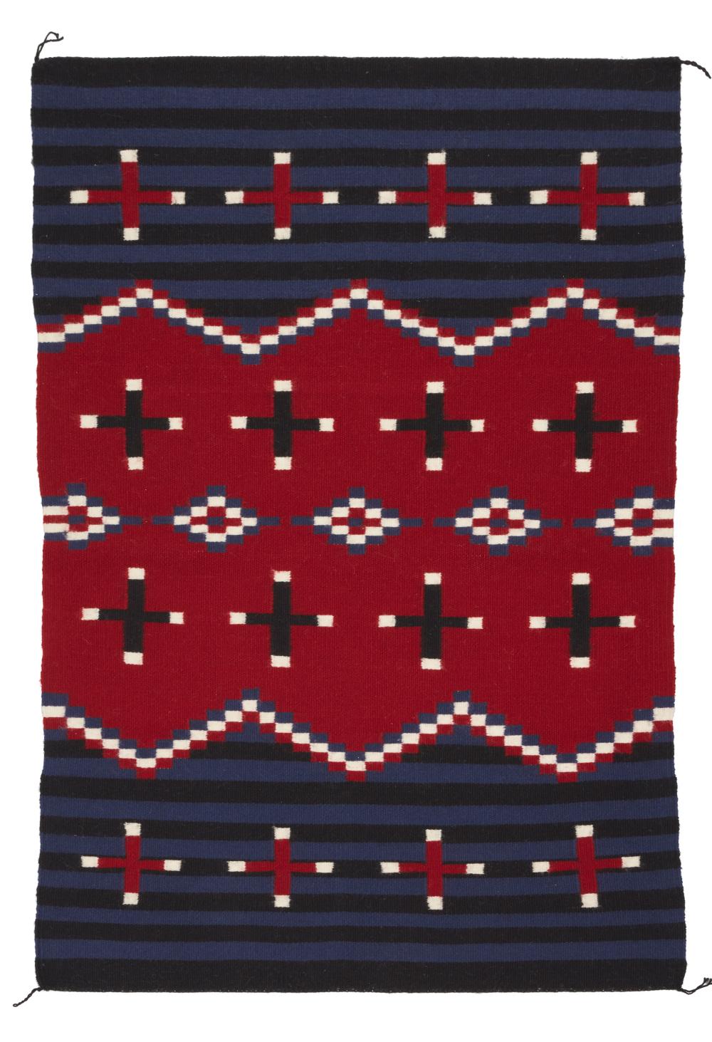 A NAVAJO MOKI REVIVAL TEXTILEA