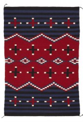 A NAVAJO MOKI REVIVAL TEXTILEA