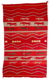A NAVAJO PICTORIAL BLANKETA Na