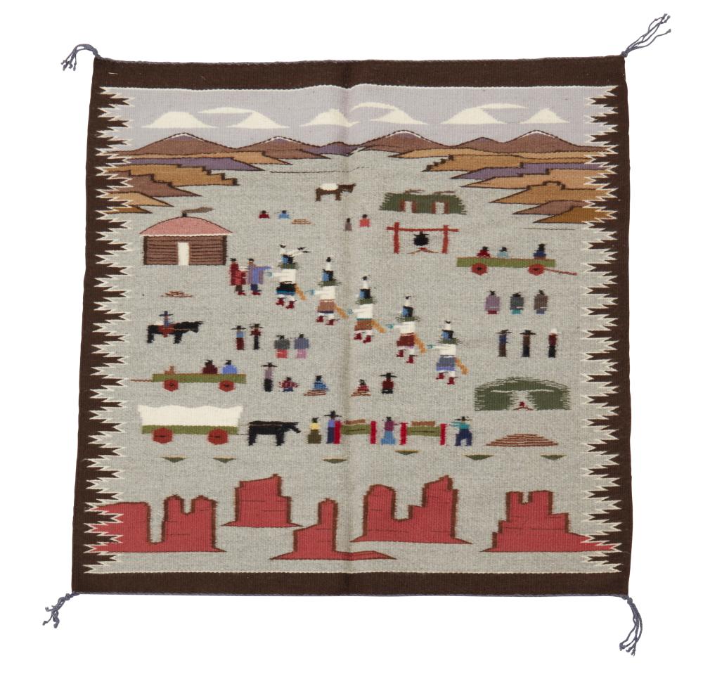 A NAVAJO PICTORIAL TEXTILEA