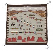 A NAVAJO PICTORIAL TEXTILEA Na