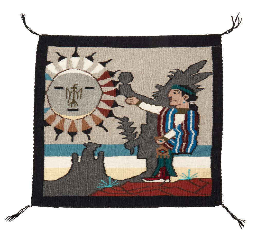 A NAVAJO PICTORIAL TEXTILEA