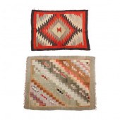 A NAVAJO RUG AND A WEAVING The