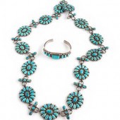 A Navajo Silver and Turquoise