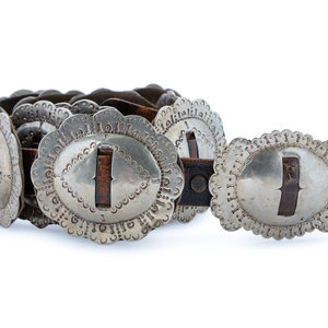 A Navajo Silver Concha 20th Century