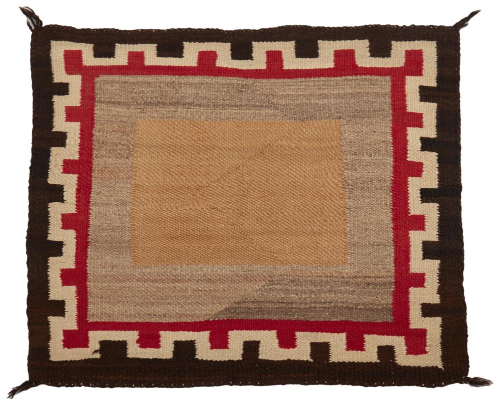 A NAVAJO SINGLE SADDLE BLANKETA