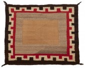 A NAVAJO SINGLE SADDLE BLANKET