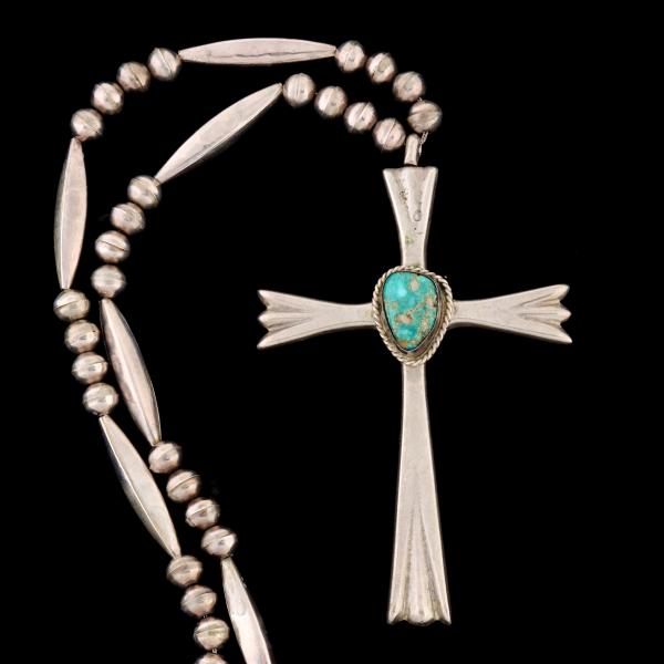 A NAVAJO STERLING SILVER AND