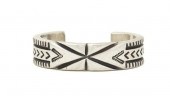 A Navajo Sterling Silver Bangl