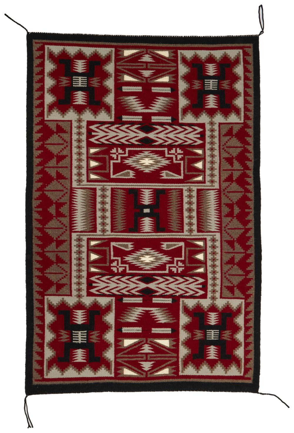 A NAVAJO STORM VARIANT RUG, BY MARY