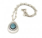 A Navajo Style Sterling Silver