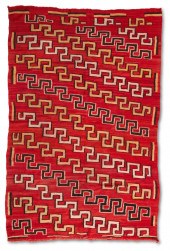 A NAVAJO TRANSITIONAL TEXTILEA