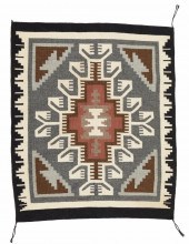 A NAVAJO TWO GREY HILLS TEXTIL