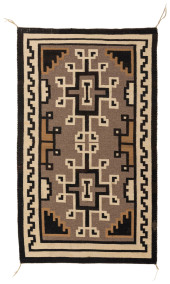 A NAVAJO TWO GREY HILLS RUG<br