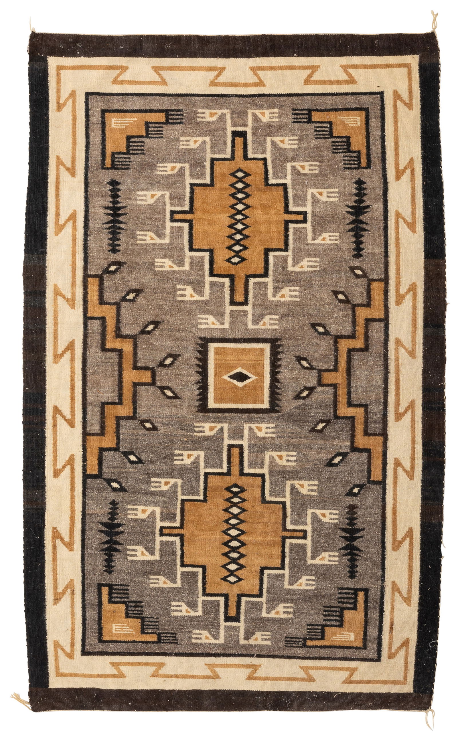 A NAVAJO TWO GREY HILLS RUGA Navajo