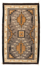 A NAVAJO TWO GREY HILLS RUG<br
