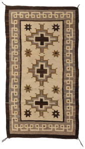 A NAVAJO TWO GREY HILLS RUG<br
