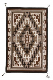 A NAVAJO TWO GREY HILLS RUGA N