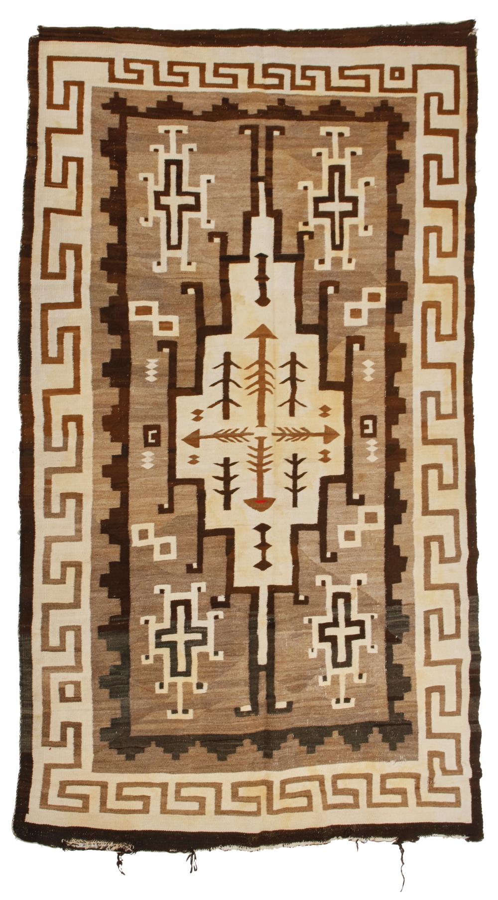 A NAVAJO TWO GREY HILLS RUGA Navajo