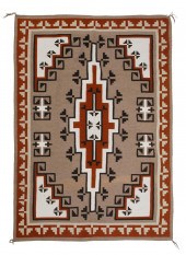 A NAVAJO TWO GREY HILLS RUGA N