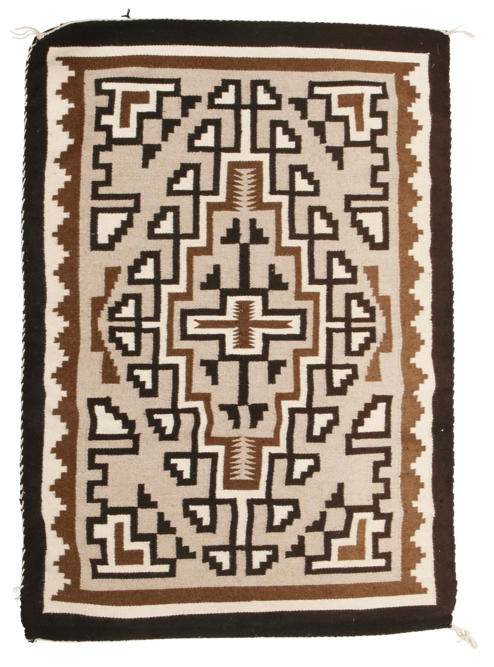 A NAVAJO TWO GREY HILLS RUGA Navajo
