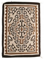 A NAVAJO TWO GREY HILLS RUGA N