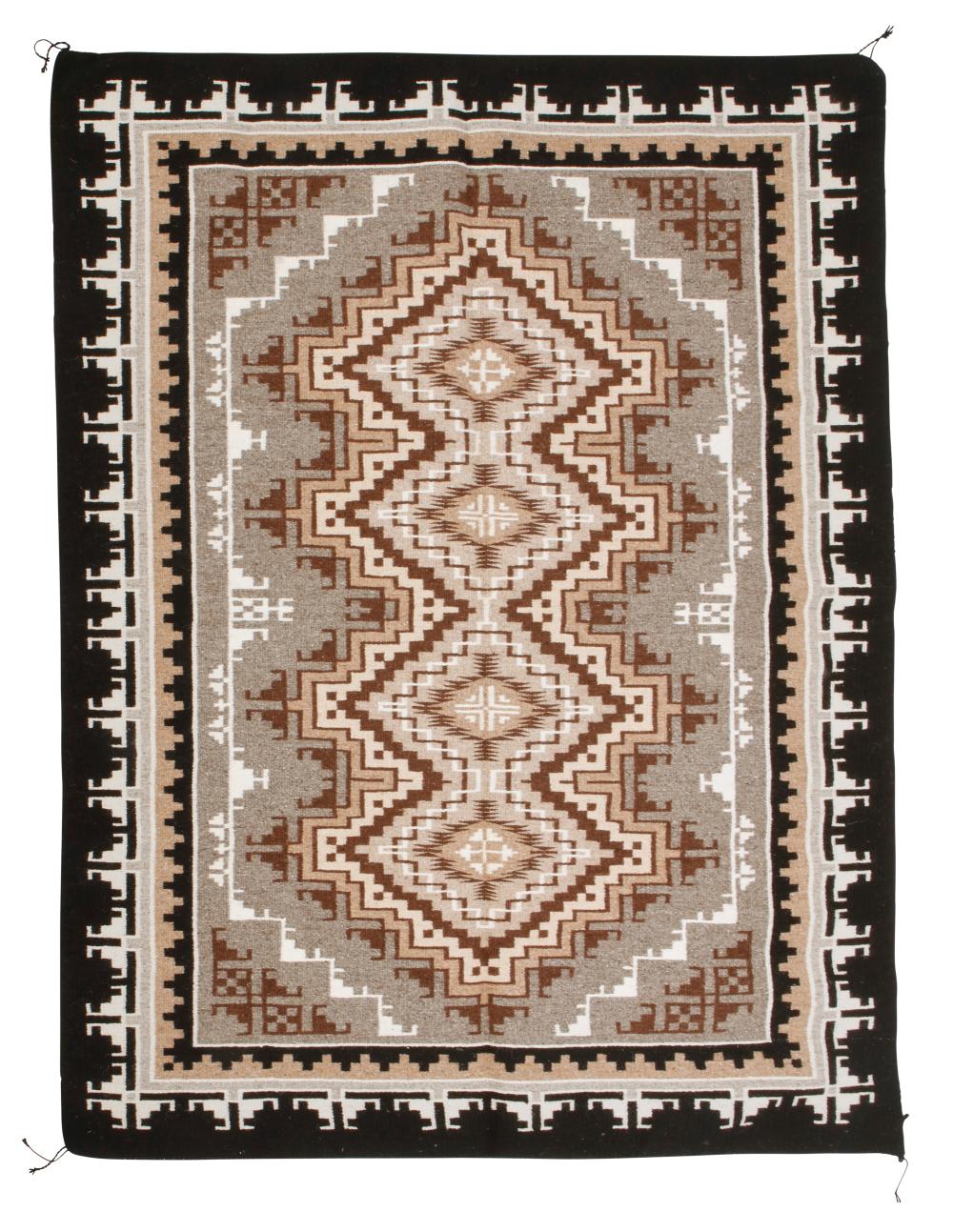 A NAVAJO TWO GREY HILLS RUGA Navajo