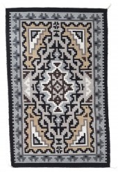 A NAVAJO TWO GREY HILLS RUG/WE