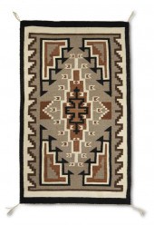 A NAVAJO TWO GREY HILLS RUGA N