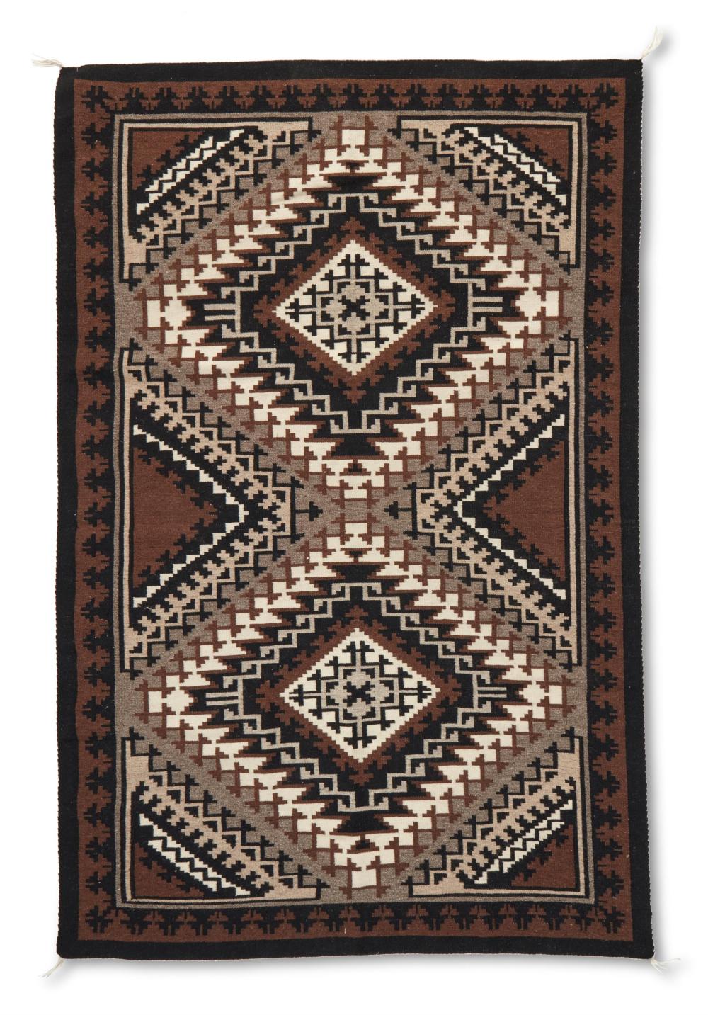 A NAVAJO TWO GREY HILLS RUGA Navajo