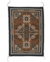 A NAVAJO TWO GREY HILLS TEXTIL