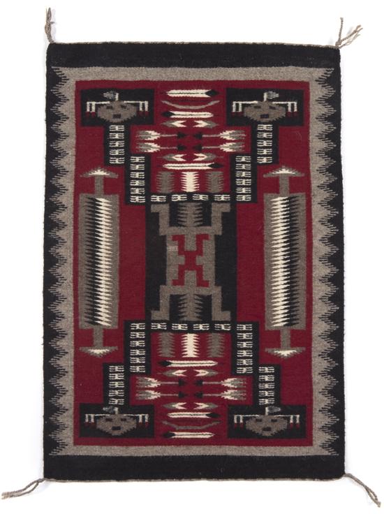 A Navajo Weaving Ganado with