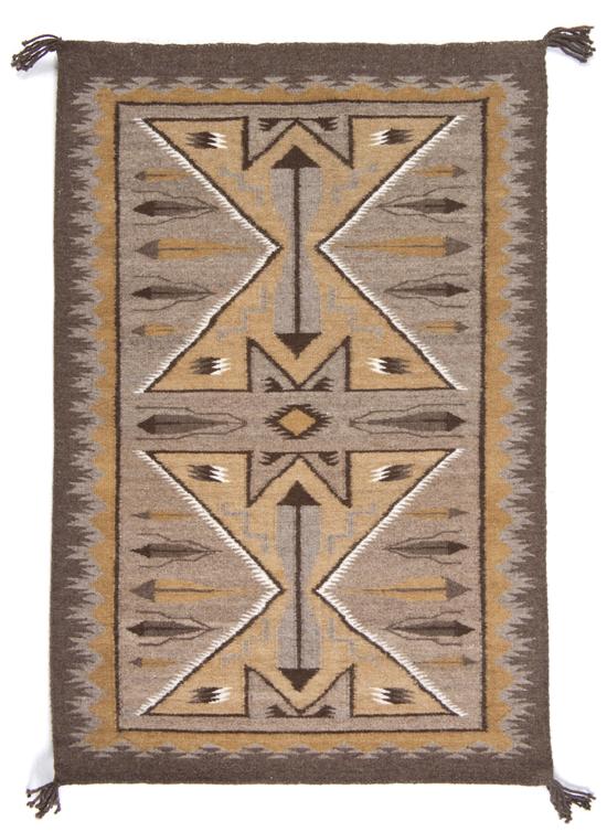 A Navajo Weaving having cross