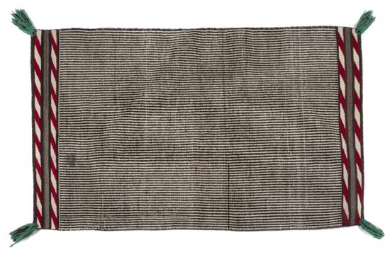 A Navajo Weaving twill woven saddle