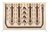 A Navajo Weaving Yei with four