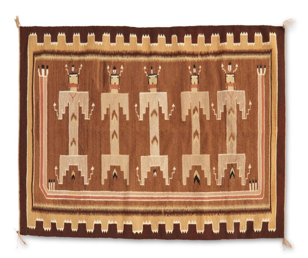 A NAVAJO YEI PICTORIAL RUGA